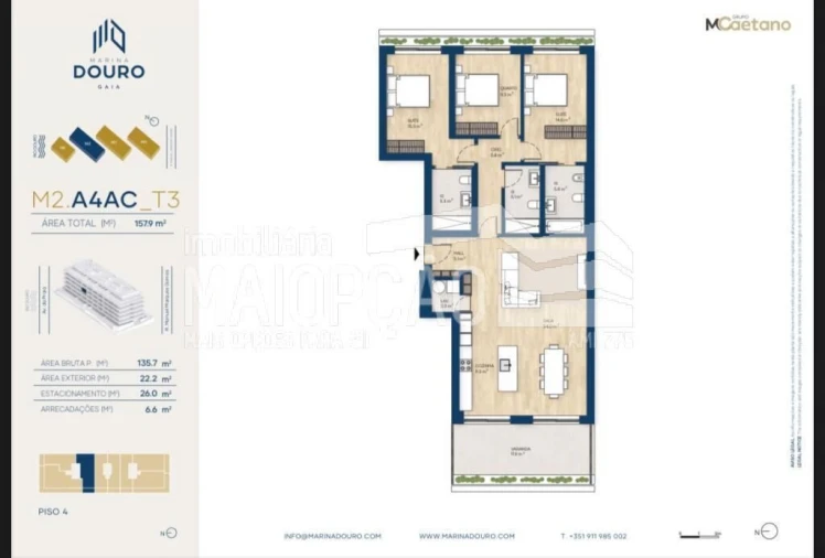 Apartamento T3 para Venda em Santa Marinha e São Pedro da Afurada Foto 29