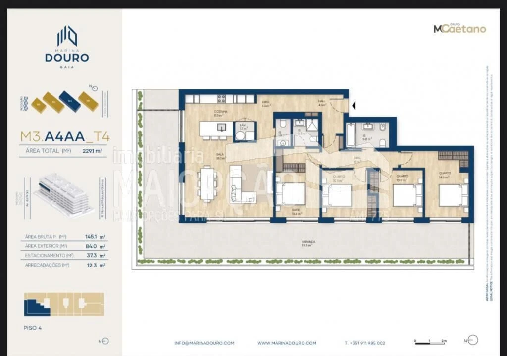 Apartamento T4 para Venda em Santa Marinha e São Pedro da Afurada Foto 27