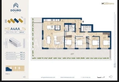 Apartamento T4 para Venda em Santa Marinha e São Pedro da Afurada