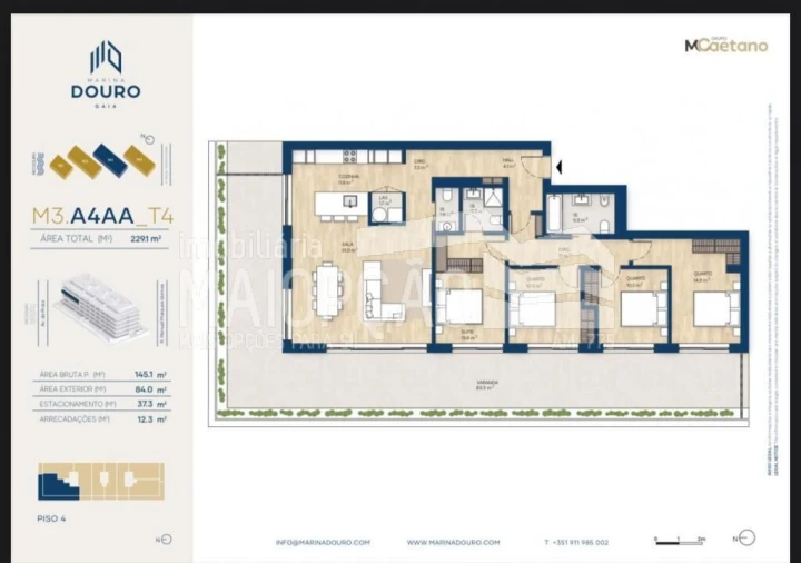 Apartamento T4 para Venda em Santa Marinha e São Pedro da Afurada Foto 27