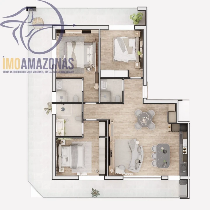 Apartamento T3 para Venda em Porches Foto 4