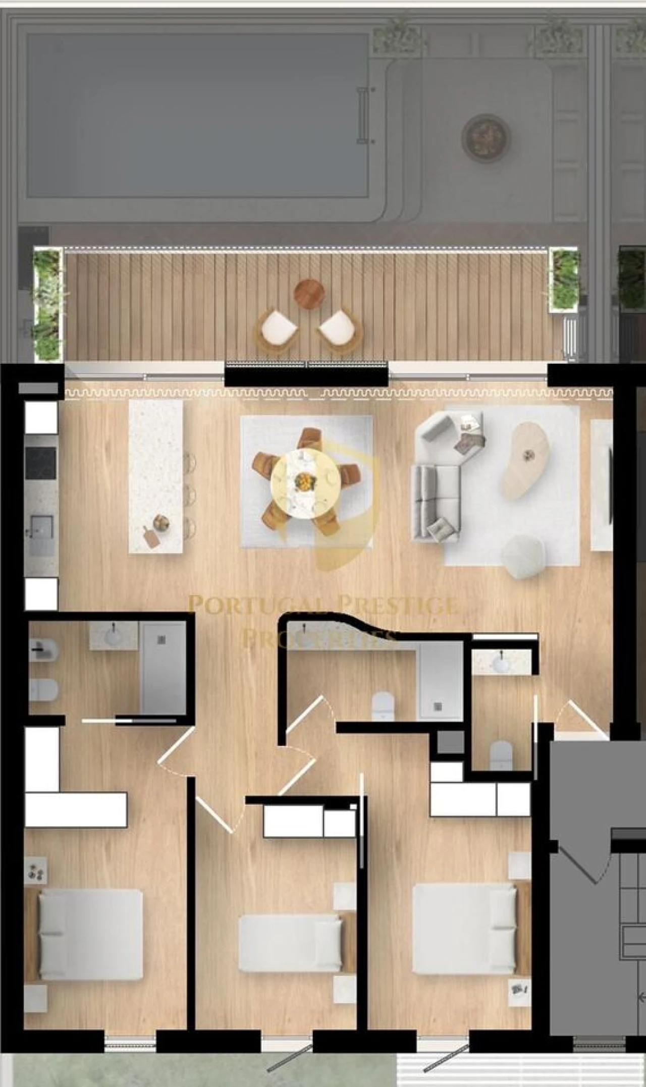 Apartamento T3 para Venda em Moncarapacho e Fuseta Foto 2