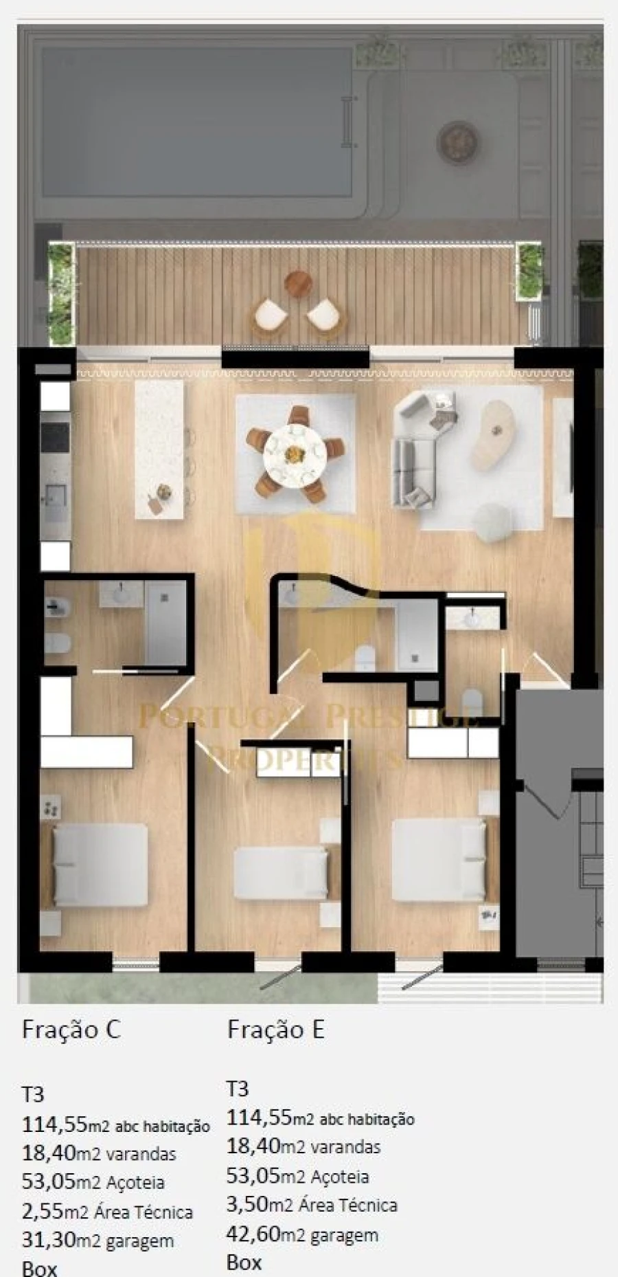Apartamento T3 para Venda em Moncarapacho e Fuseta Foto 14