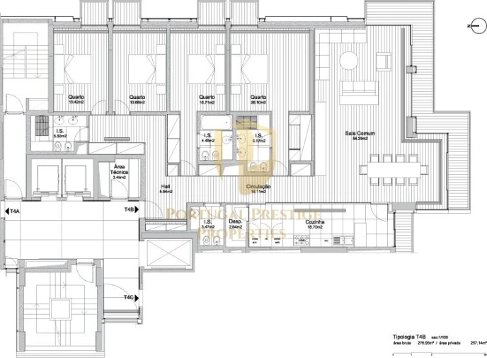 Apartamento T4 para Venda em Alcantara Foto 24