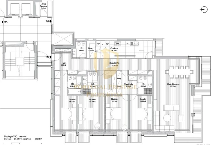 Apartamento T4 para Venda em Alcantara Foto 23