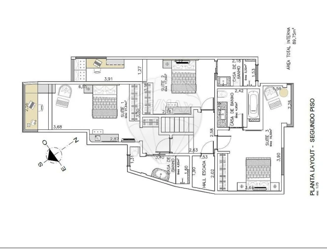 Moradia T5 para Venda em Carcavelos e Parede Foto 48