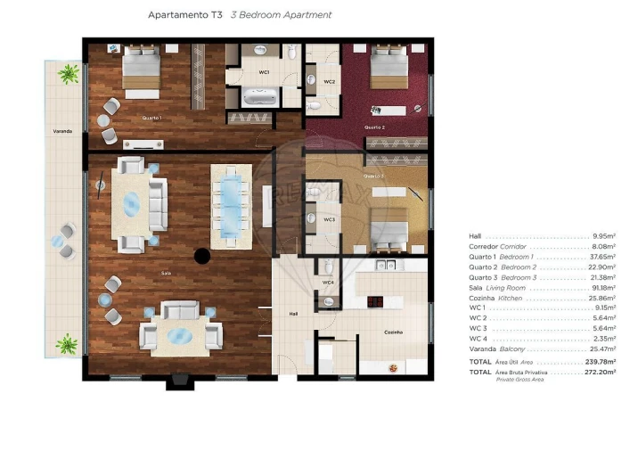 Apartamento T3 para Venda em Santa Maria e São Miguel, São Martinho, São Pedro Penaferrim Foto 19