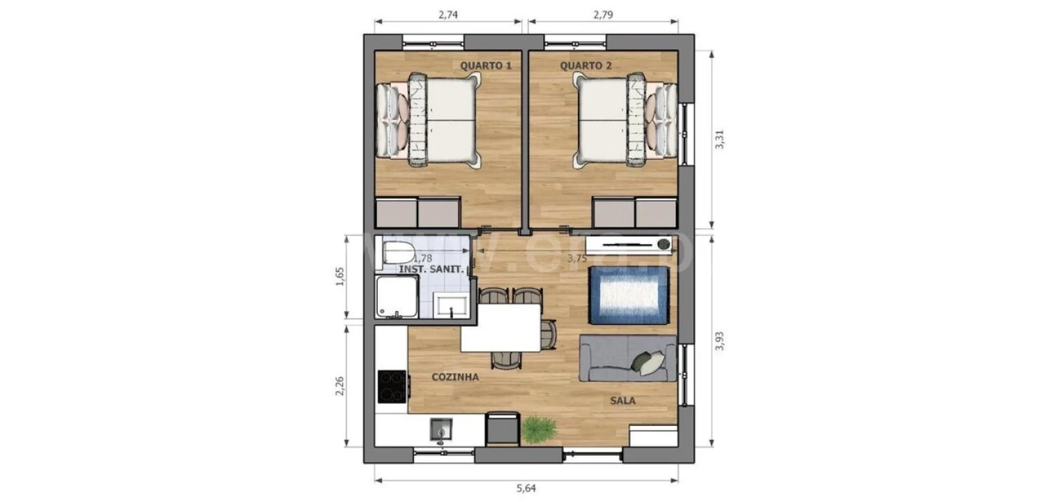 Apartamento T2 para Venda em Cantar-Galo e Vila do Carvalho Foto 9