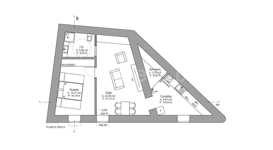 Apartamento T1 para Venda em Covilhã e Canhoso Foto 4