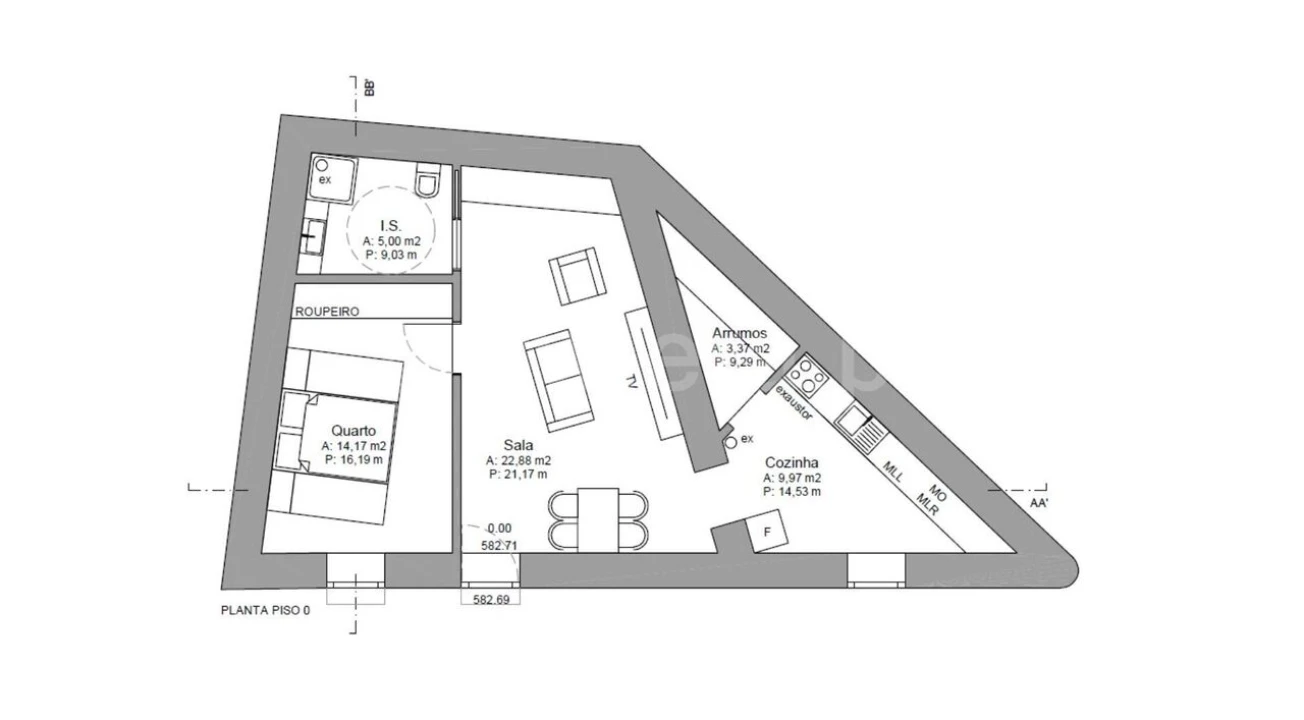 Apartamento T1 para Venda em Covilhã e Canhoso Foto 4