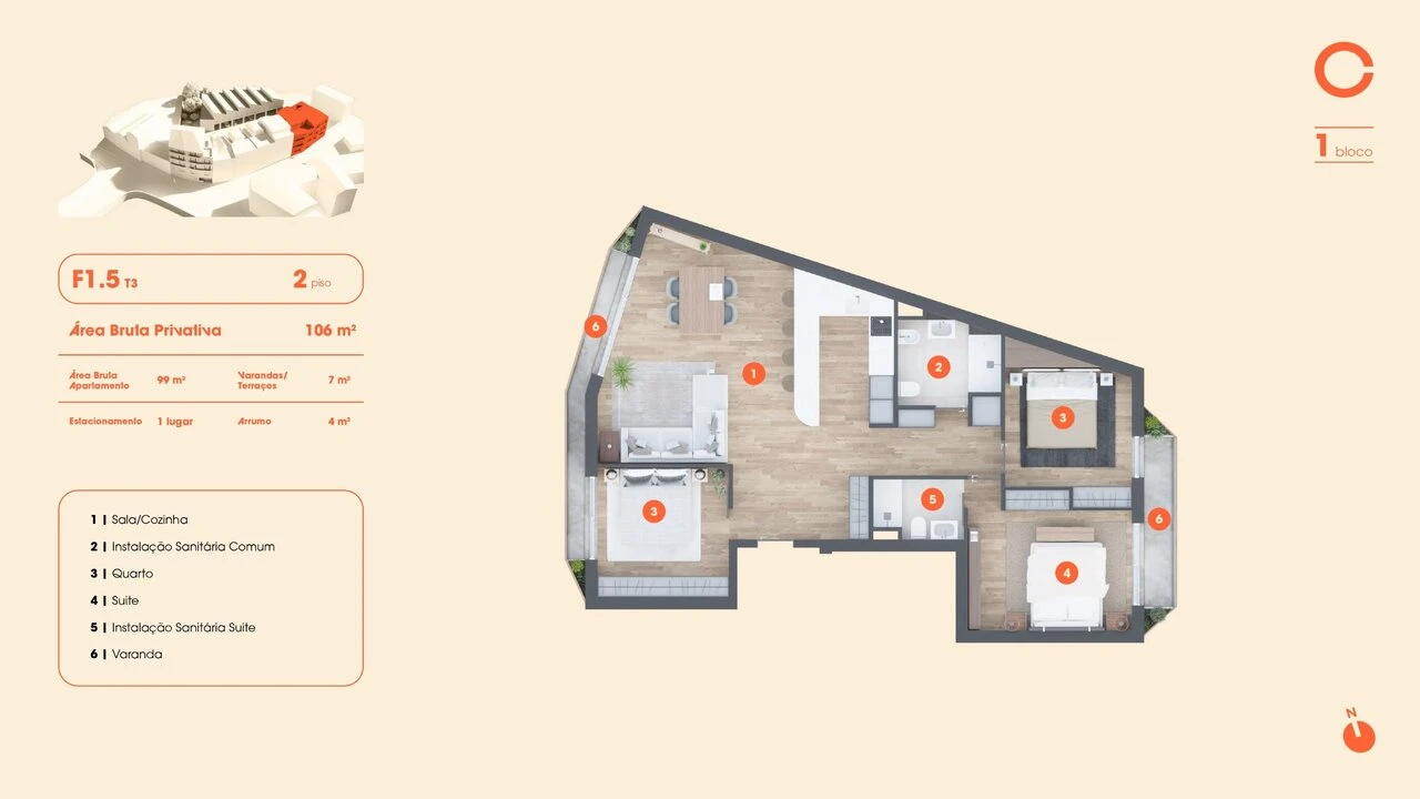 Apartamento T3 para Venda em Lordelo do Ouro e Massarelos Foto 9