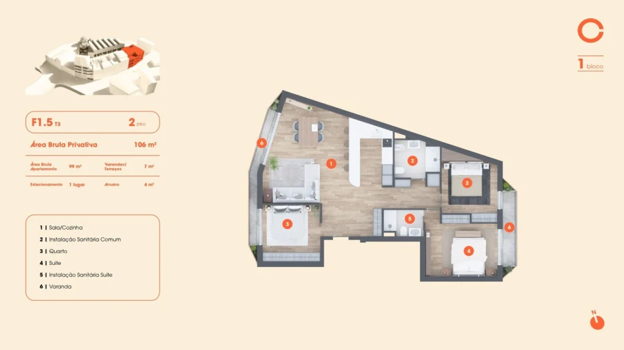 Apartamento T3 para Venda em Lordelo do Ouro e Massarelos Foto 9