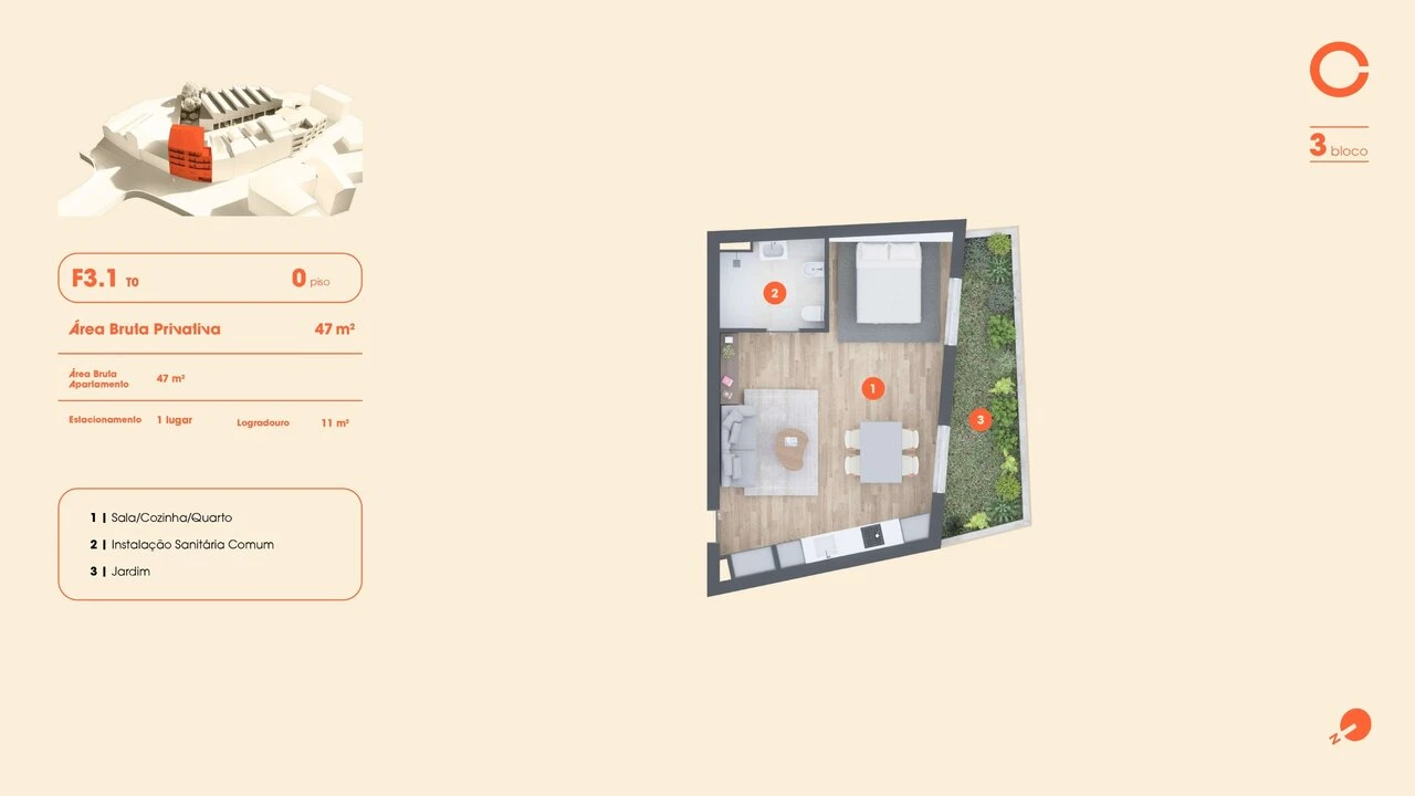 Apartamento T1 para Venda em Lordelo do Ouro e Massarelos Foto 9