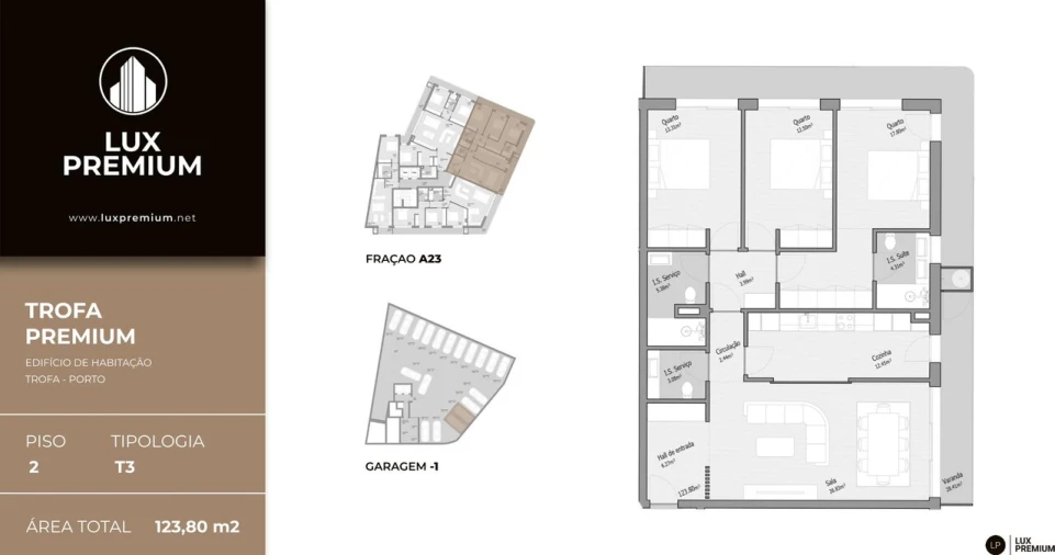 Apartamento T3 para Venda em Bougado (São Martinho e Santiago) Foto 15