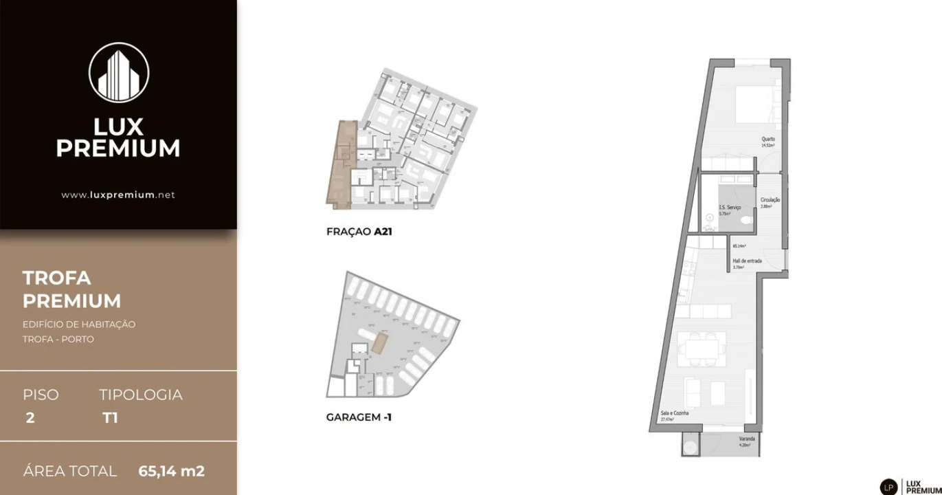 Apartamento T3 para Venda em Bougado (São Martinho e Santiago) Foto 15