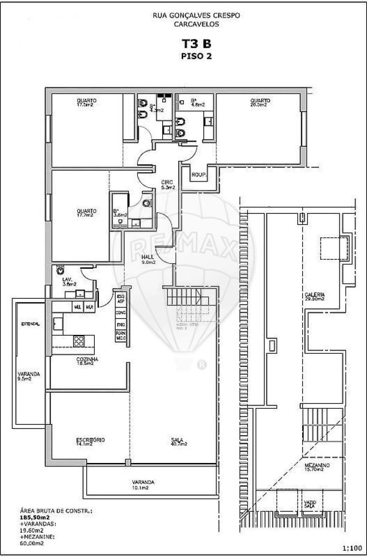 Apartamento T3 para Venda em Carcavelos e Parede Foto 25