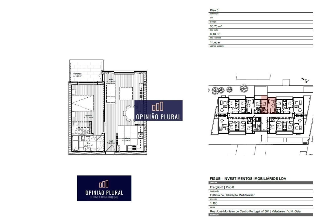 Apartamento T1 para Arrendamento em Gulpilhares e Valadares Foto 17
