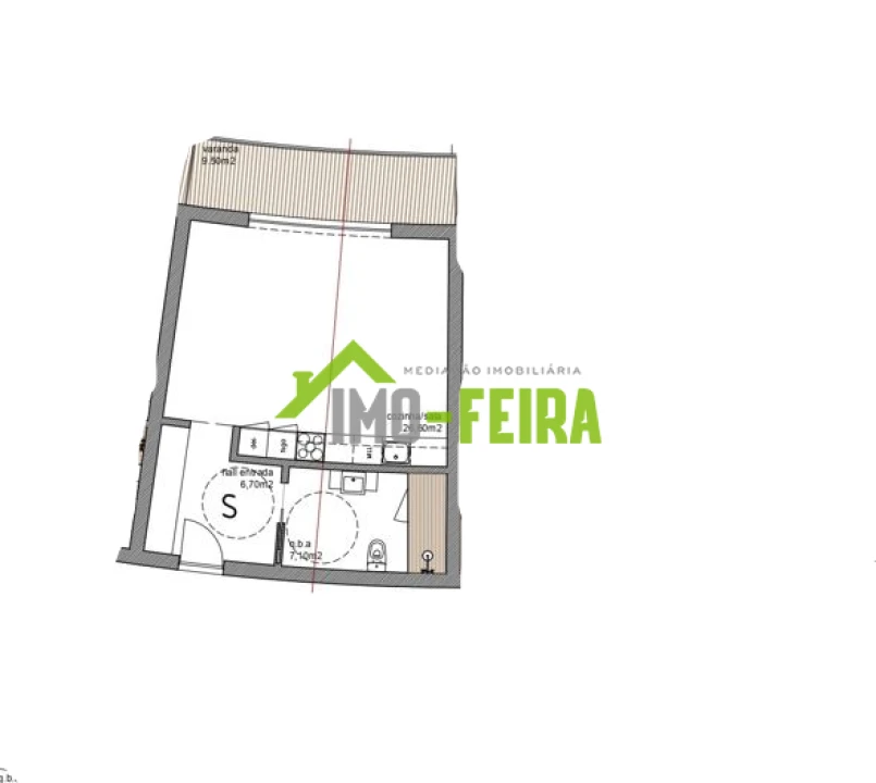 Apartamento T0 para Venda em São João de Ver Foto 9