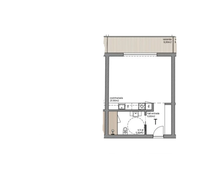 Apartamento T0 para Venda em São João de Ver Foto 18