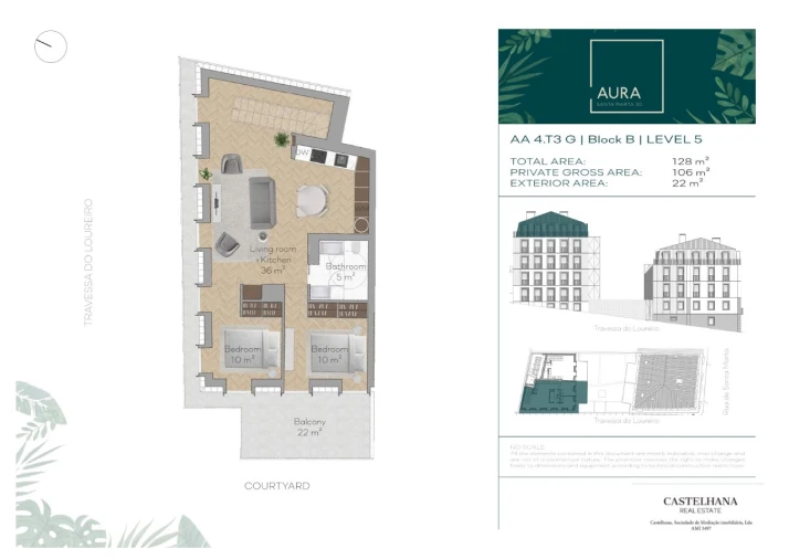 Apartamento T3 para Venda em Santo António Planta 2