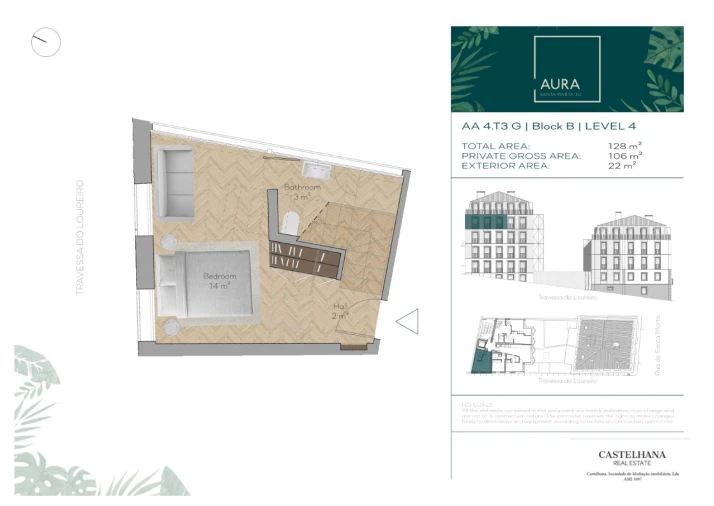 Apartamento T3 para Venda em Santo António Planta 1