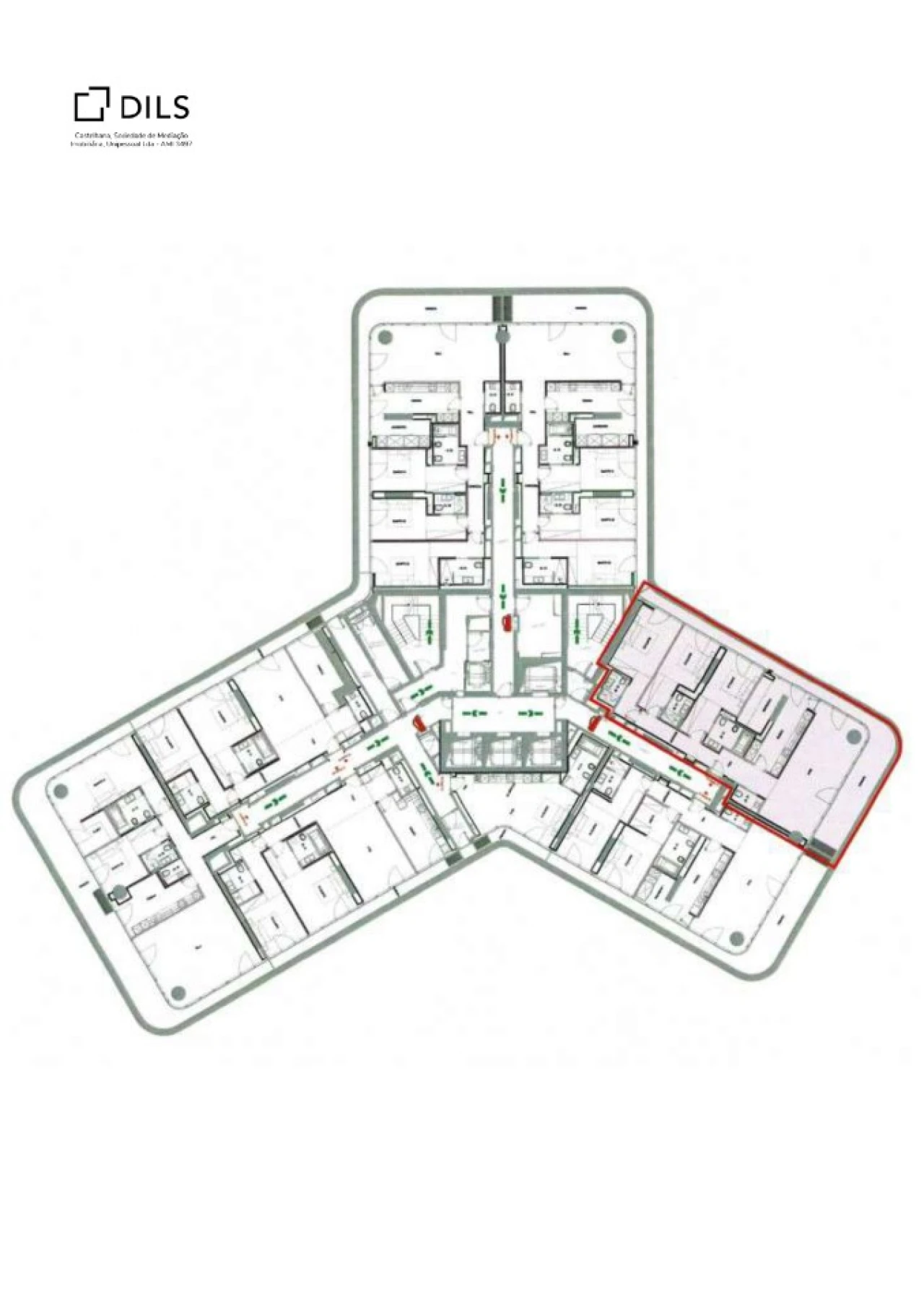 Apartamento T3 para Arrendamento em Campolide Planta 2