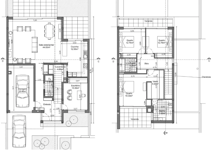 Moradia T4 para Venda em Vila Chã Planta 1