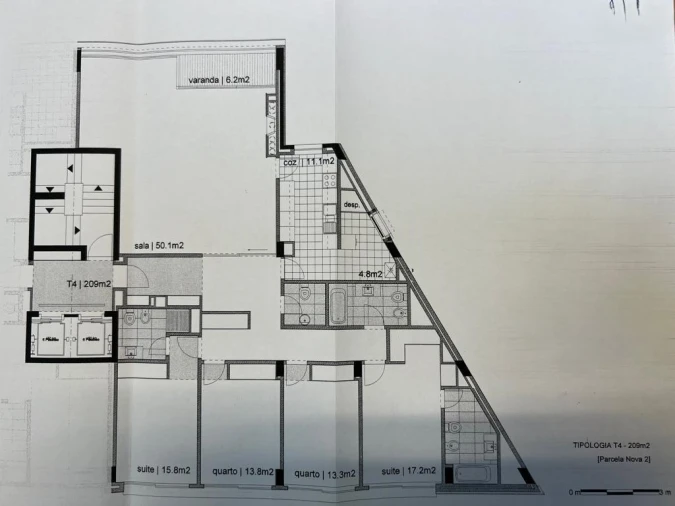 Apartamento T4 para Arrendamento em Matosinhos e Leça da Palmeira Planta 1