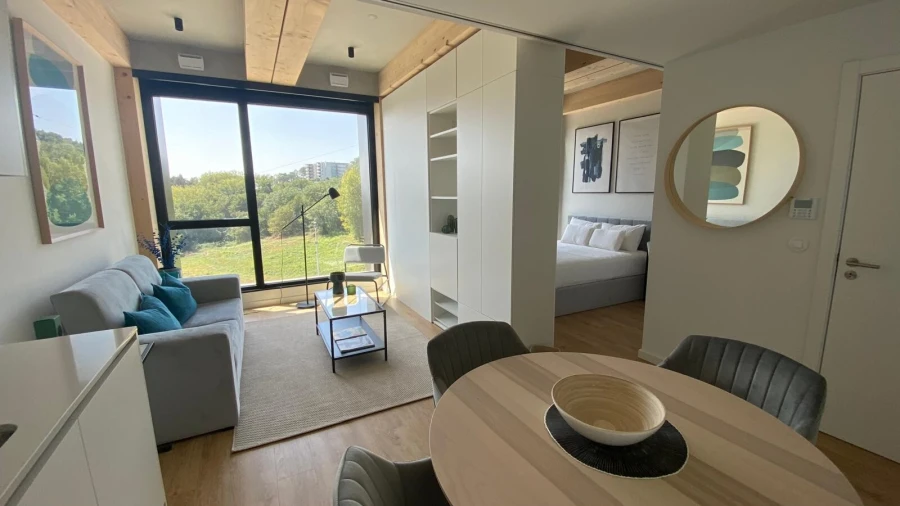 Apartamento T1 para Arrendamento em Azurem Foto 4