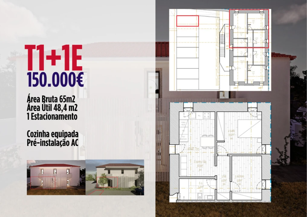 Apartamento T1 para Venda em Carapinheira Foto 2
