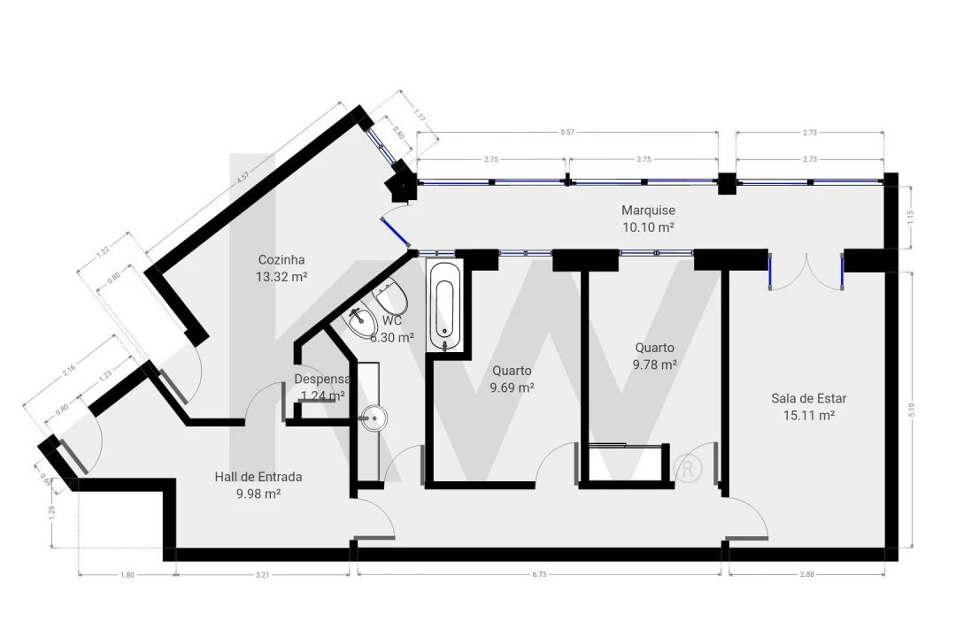 Apartamento T2 para Arrendamento em Campo de Ourique Foto 32