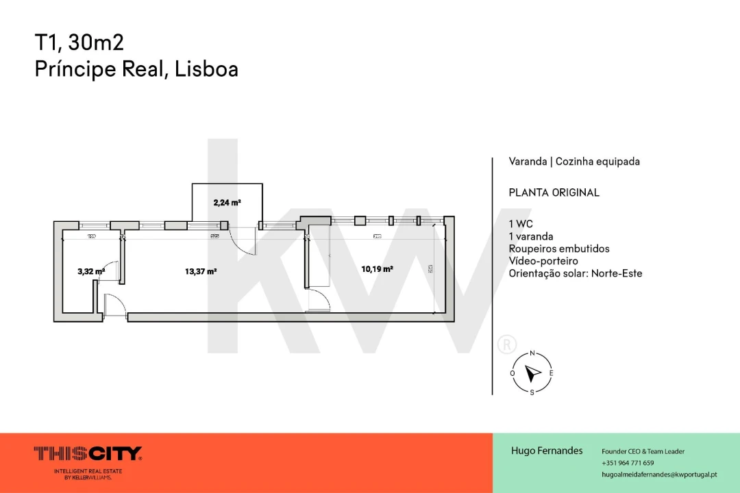 Apartamento T1 para Arrendamento em Santo António Foto 23