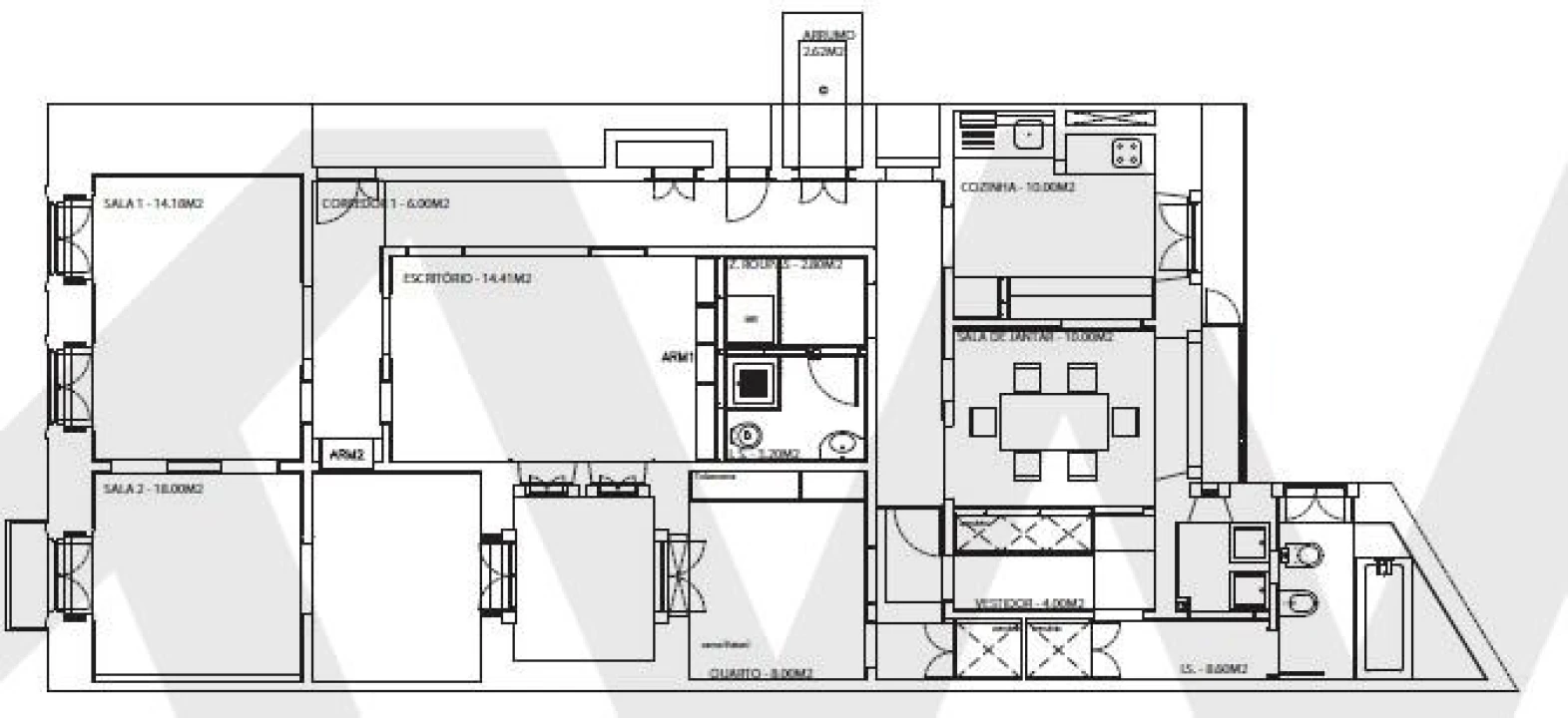 Apartamento T2 para Arrendamento em Misericórdia Foto 37