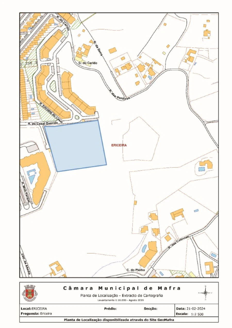 Terreno para Venda em Ericeira Planta 1