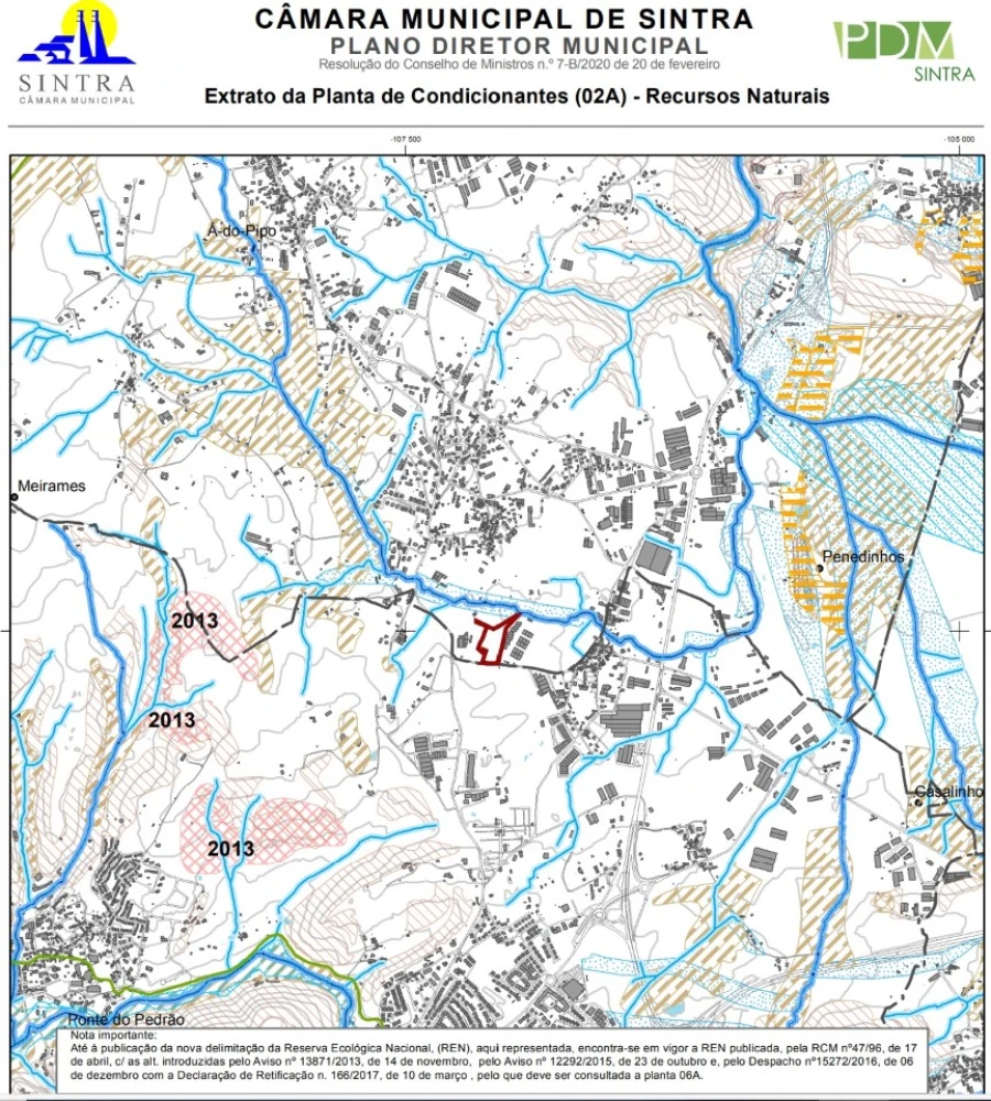 Terreno para Venda em São João das Lampas e Terrugem Planta 1
