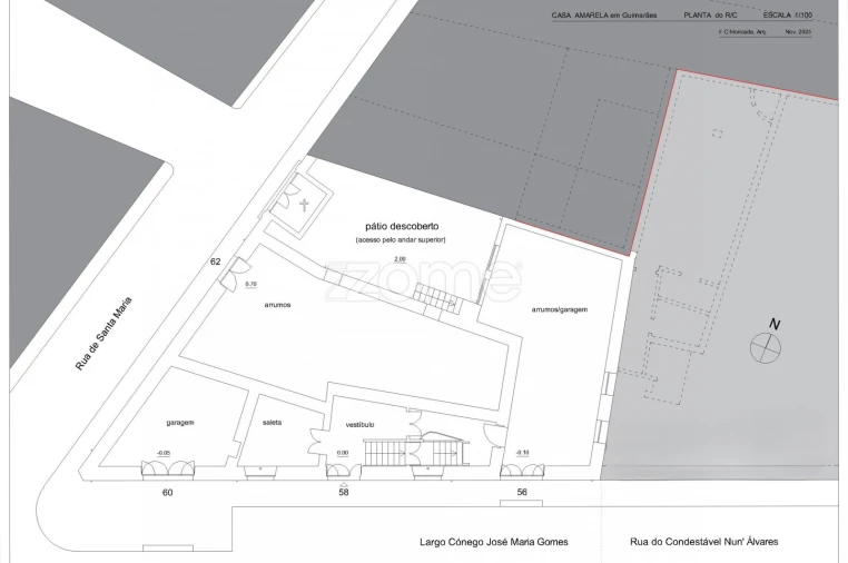 Moradia T7 para Venda em Oliveira, São Paio e São Sebastião Planta 1