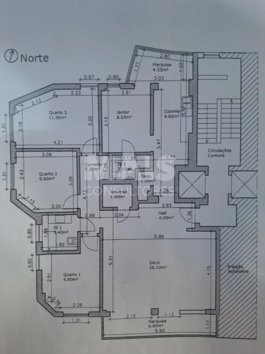 Apartamento T3 para Venda em Carcavelos e Parede Foto 2