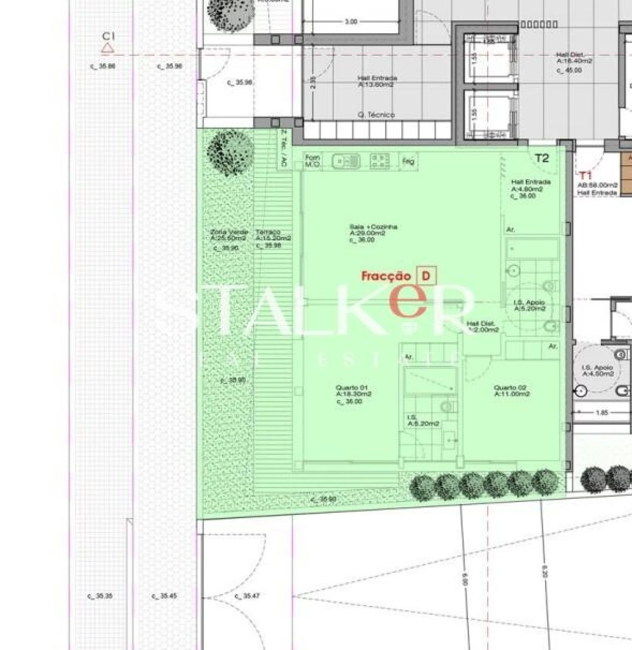 Apartamento T2 para Venda em São Felix da Marinha Foto 14