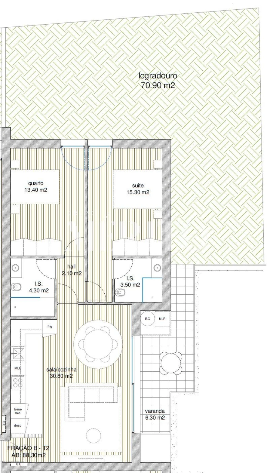 Apartamento T2 para Venda em Barcelos, V.Boa, V.Frescainha Foto 10