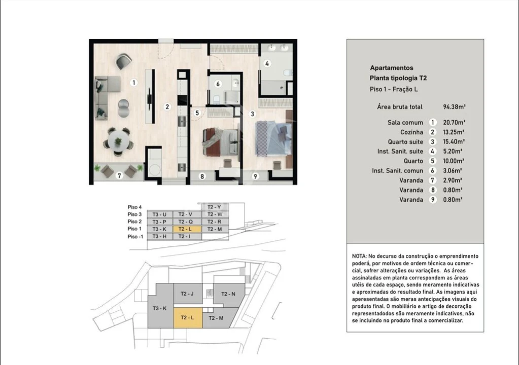 Apartamento T2 para Venda em Caniço Foto 4