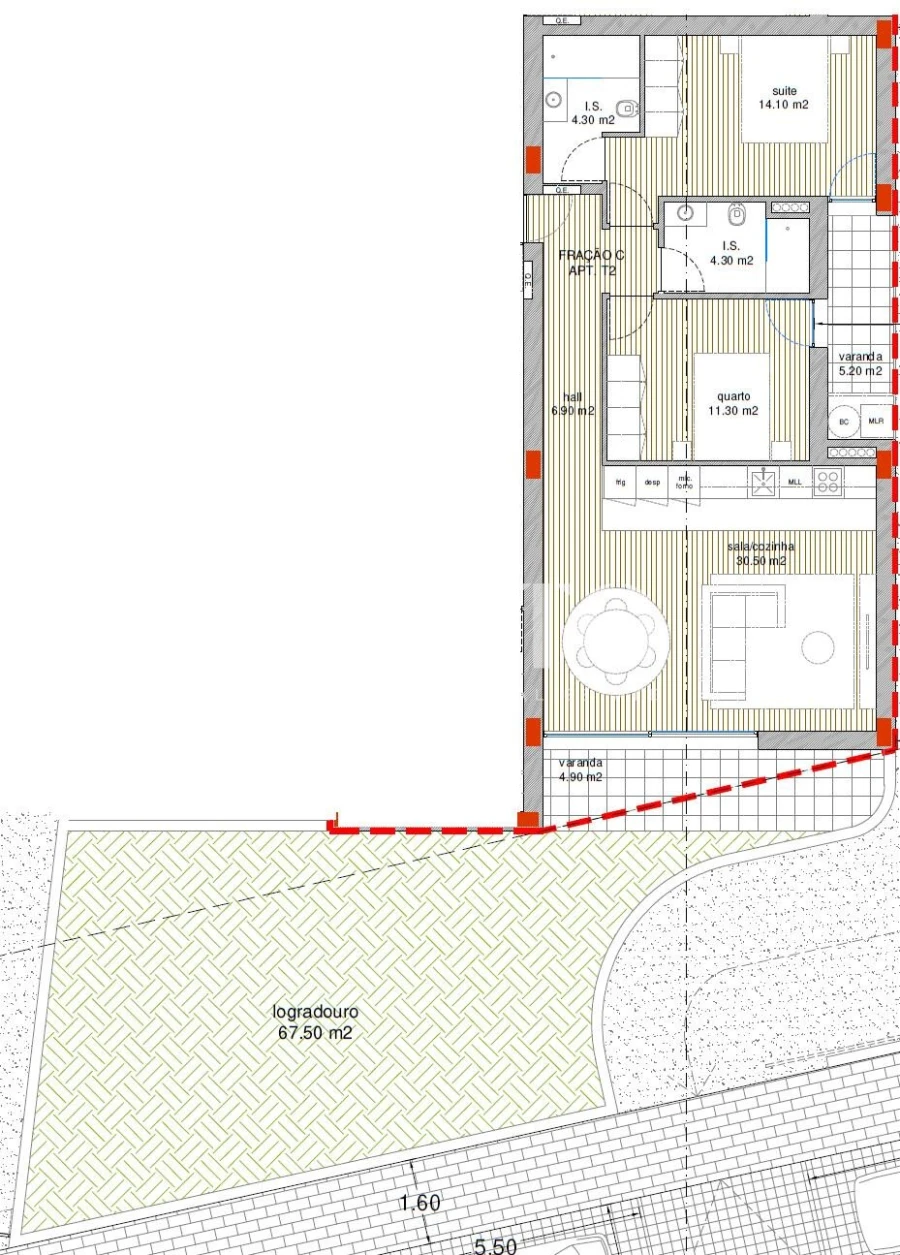 Apartamento T2 para Venda em Barcelos, V.Boa, V.Frescainha Foto 10