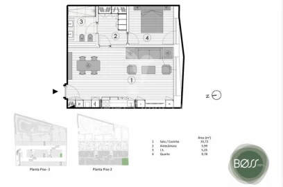 Apartamento T1 para Venda em Paranhos