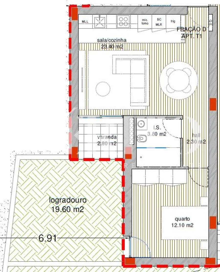 Apartamento T1 para Venda em Barcelos, V.Boa, V.Frescainha Foto 10