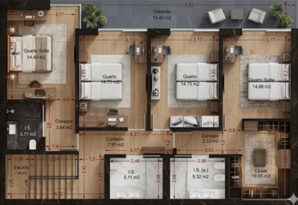 Moradia T4 para Venda em Castêlo da Maia Foto 14