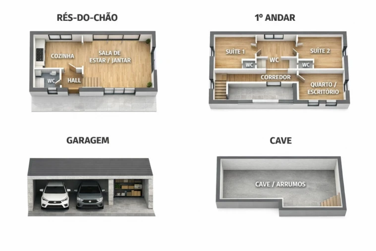 Quinta T2 para Venda em Campelo e Ovil Foto 24