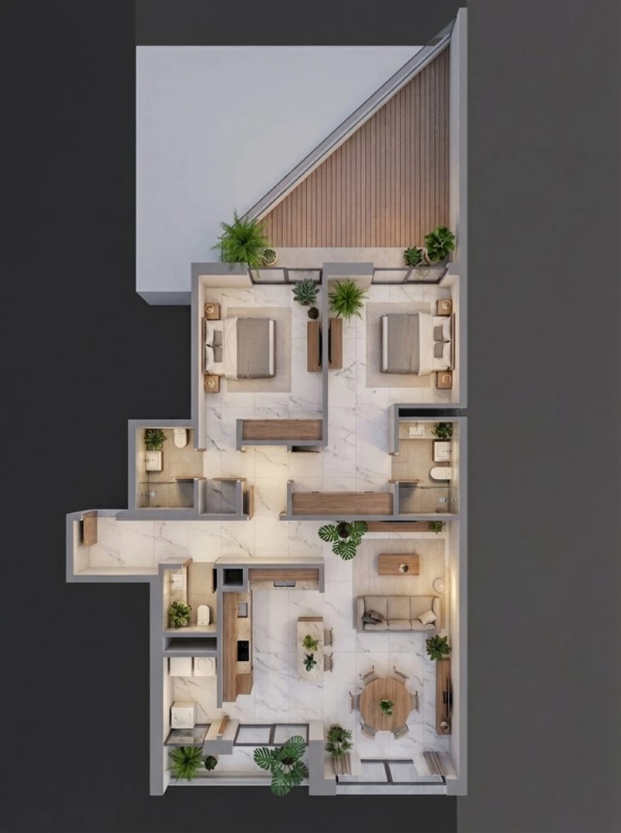 Apartamento T2 para Venda em Paredes Planta 1