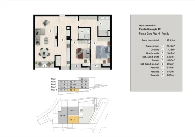 Apartamento T2 para Venda em Caniço
