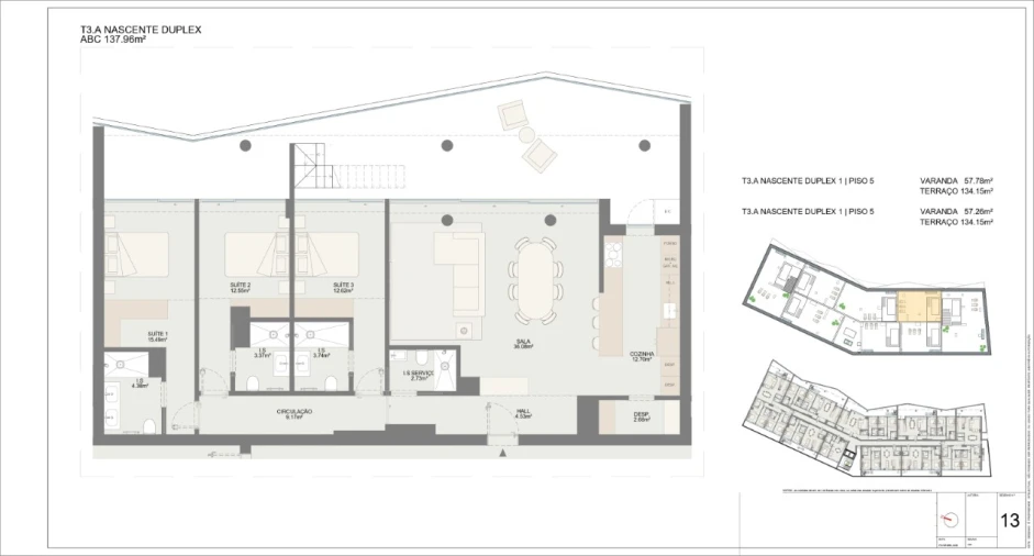 Apartamento T3 para Venda em Oliveira do Douro Planta 1