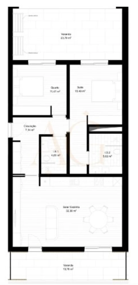 Apartamento T2 para Venda em Portimão