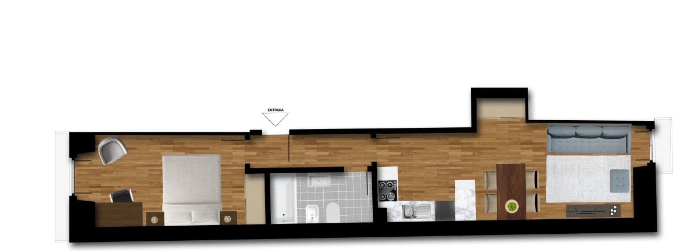 Apartamento T1 para Arrendamento em Arroios Planta 1
